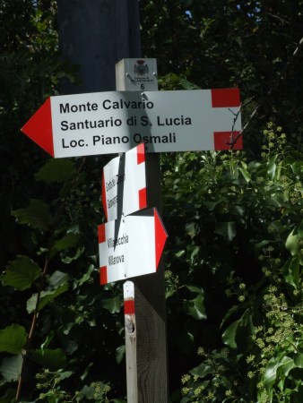 Dov'è l'indicazione della cappella di San Bernardo?