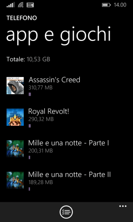 Click su "App e giochi"