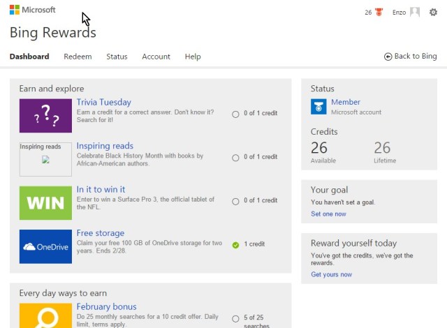 select "Free Storage"