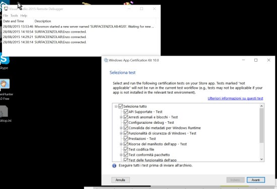 Runiing the certification toolkit on the remote PC
