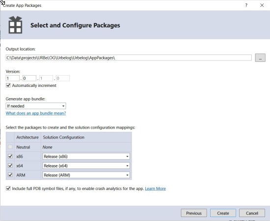 Platform type choose