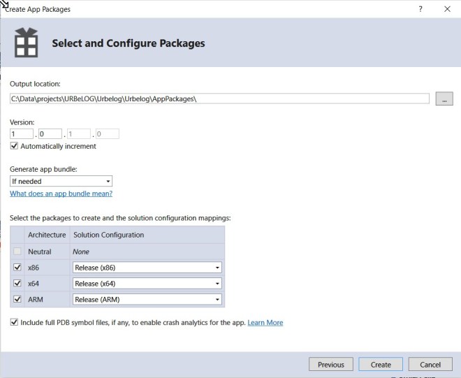 Platform type choose