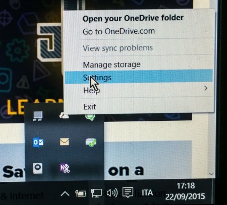 OneDrive Settings