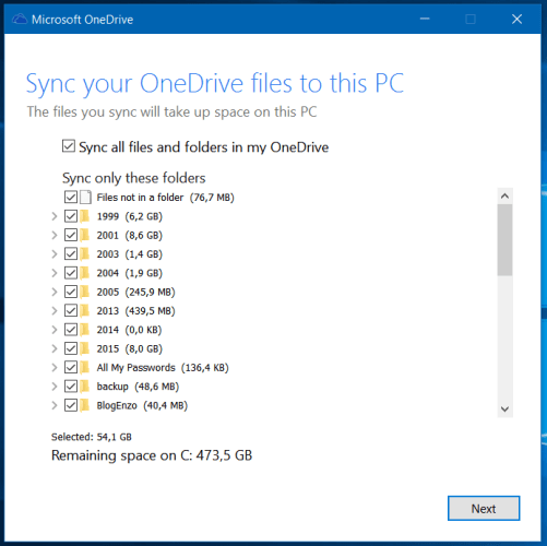 OneDrive configuration (4)