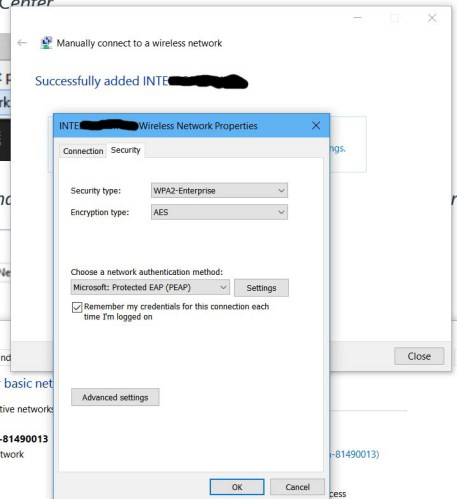 Manually connect to a wireless network (4)