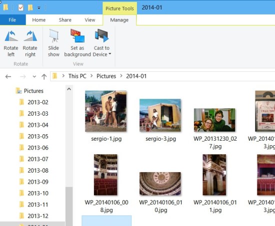 Slide show from FIle Explorer