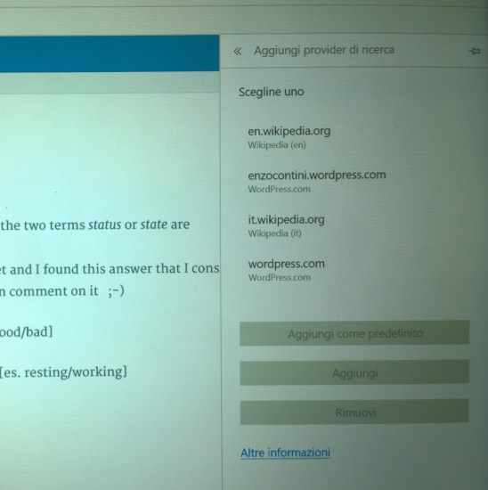 Gooogle searcher is not listed because I never browsed it in Edge