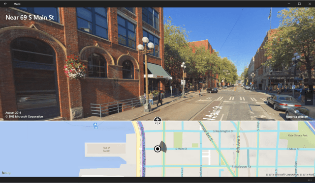 Maps: example of street view
