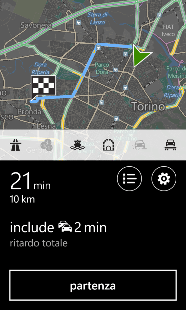 HERE: starting navigation (1)