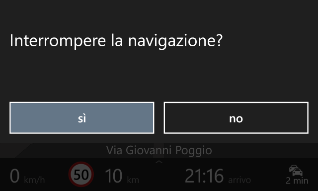 HERE: navigation end