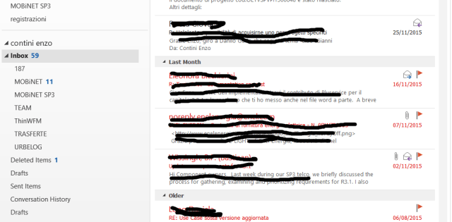 Follow up emails are not archived