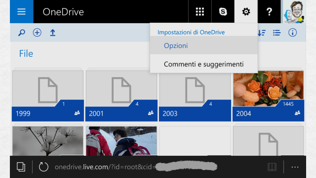 OneDrive Settings