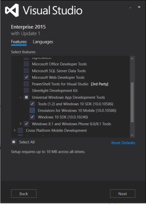 Solve the error related to emulators installation