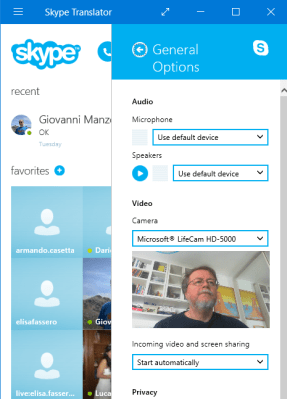 Skype Translator 10 Beta with Microsoft LiveCam HD-5000