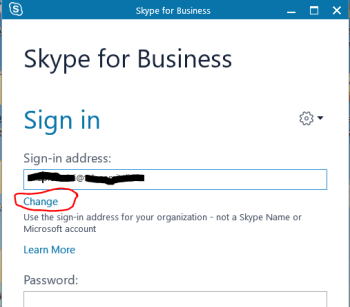 Se si è scritto erroneamente la email, premere Change