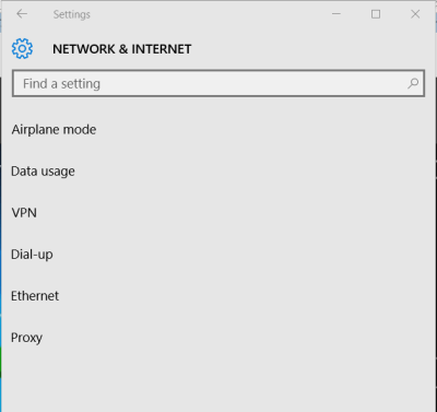 No Wi-Fi item available