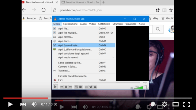 Download a video with the help of VLC Media Player
