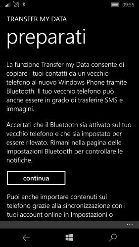 Transfer my data via bluetooth