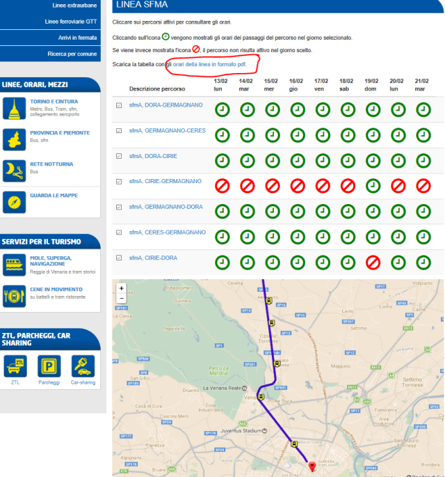 Linea SFMA - DORA - Ciriè