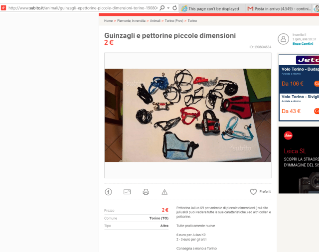 Annuncio su Subito.it