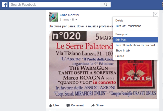 Check the privacy of your last post (1)