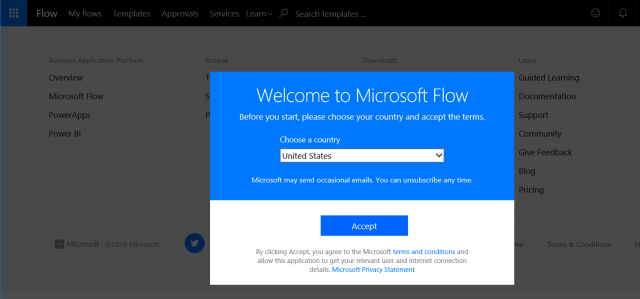 Definition of a flow associated to a list