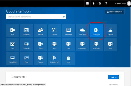 Office 365 Dashboard