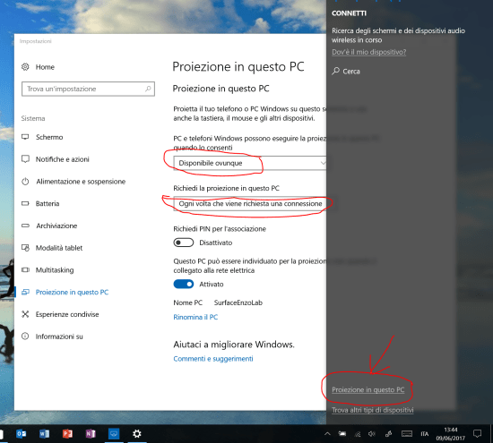 Project in this PC options