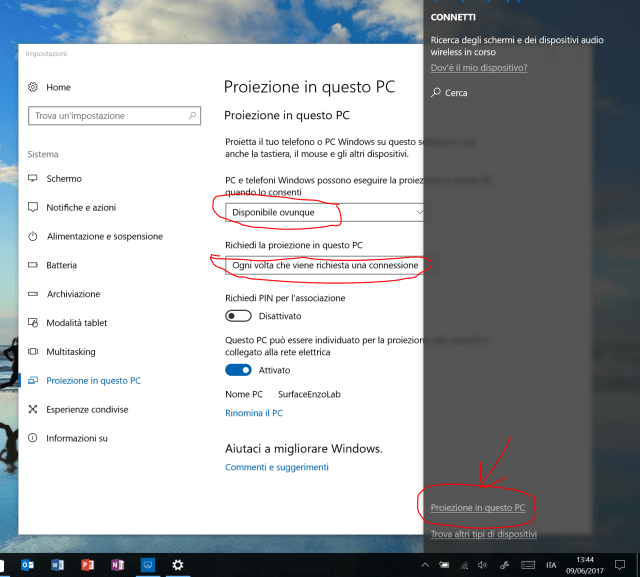 Project in this PC options