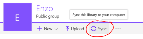 Sync with a directory on your PC