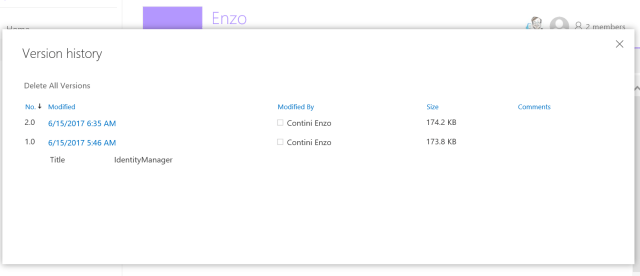 All versions can be listed and possibly downloaded/restored