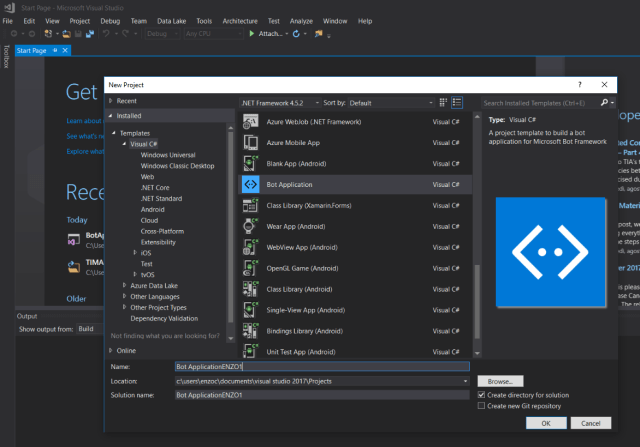 Boot Application template