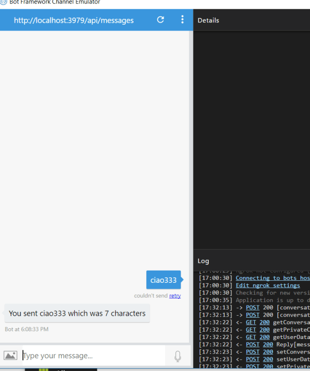 The dialogue with the bot works again even after the setting of App ID and password ...