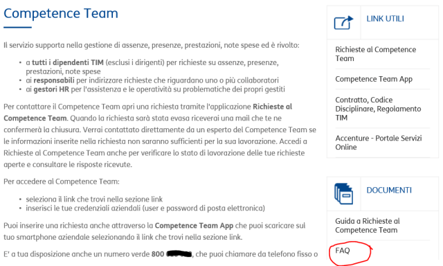 FAQ del Competence Team