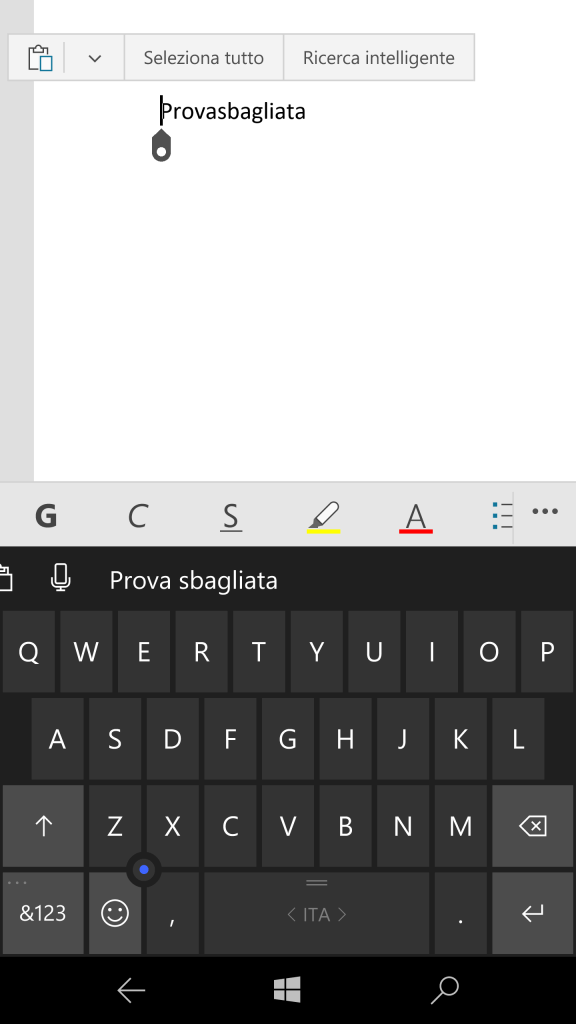 Once inserted, from Word app it is not possible to delete a custom word