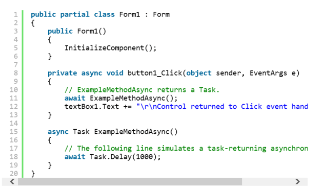 RIGHT WAY: when you see the page, the code is properly indented and the commands string are hidden