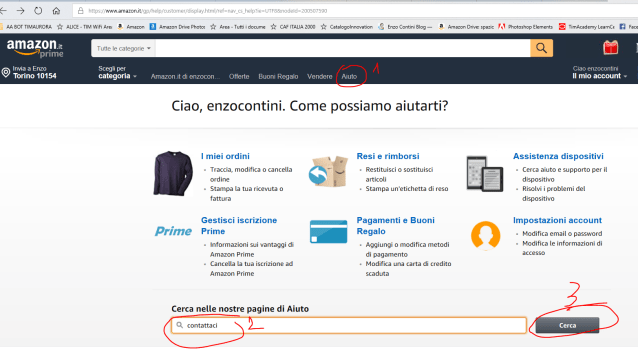 Come contattare telefonicamente o via chat un assistente Amazon (1)