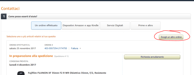 Come contattare telefonicamente o via chat un assistente Amazon (3)