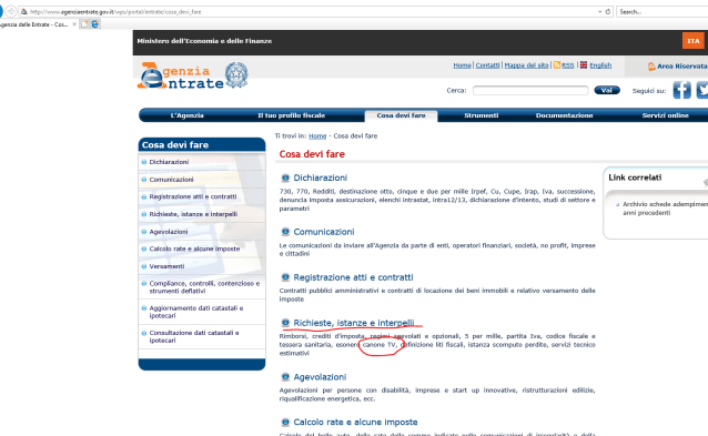Come inoltrare la dichiarazione con la procedura informatica (1)
