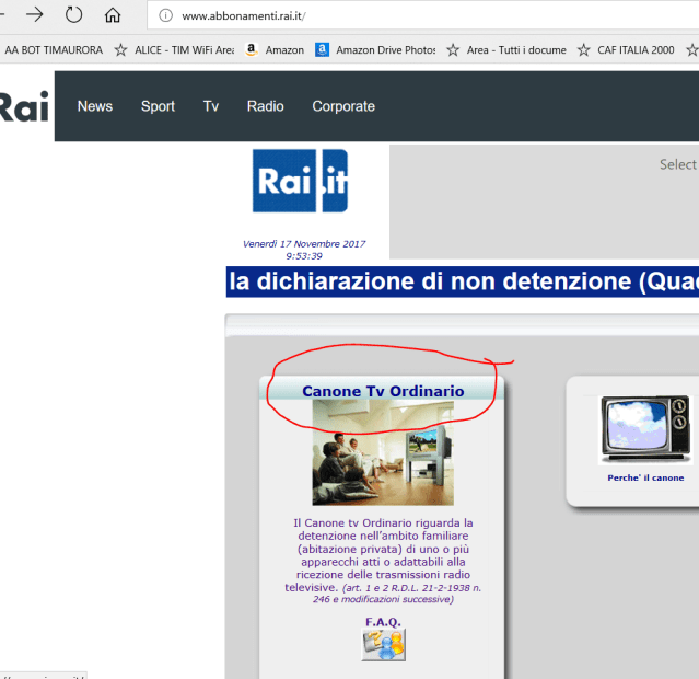 Scaricare la dichiarazione sostitutiva per cessare canone RAI (1) (NUOVO portale)