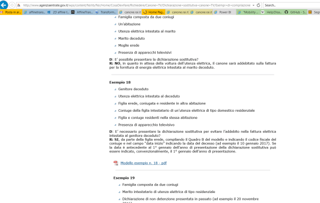 Esempi per dichiarazione in caso di decesso (2)