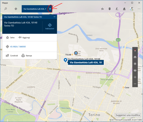 GPS coordinates of a chosen point on the map (3) - PC/tablet (big window size)