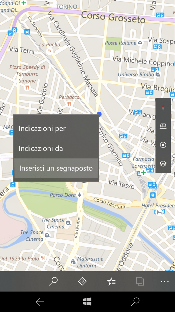 GPS coordinates of a chosen point on the map (2) - Smartphone