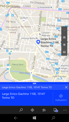 GPS coordinates of a chosen point on the map (1) - Smartphone