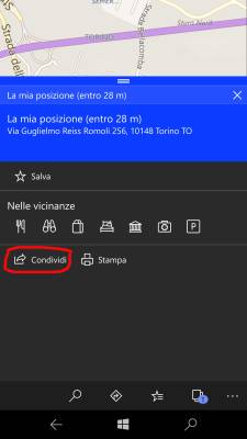GPS coordinates of your current position (1) - Smartphone