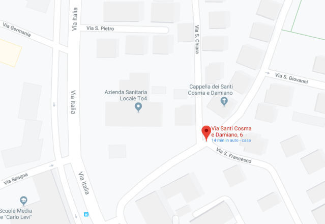 Collocazione del Presepe meccanico dei Santi Cosma e Damiano